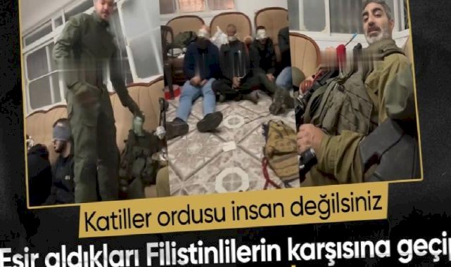 İsrail askerleri, evlerine girdikleri Filistinlileri bağlayıp alay etti
