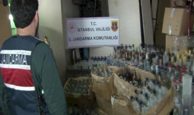 İstanbul'da yılbaşı öncesi sahte içki operasyonu: : 5 bin 750 litre ele geçirildi
