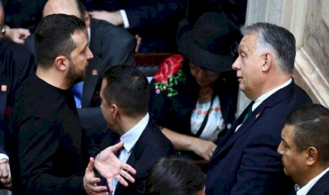 Ukrayna Devlet Başkanı Zelensky ile Macaristan Başbakanı Orban yüz yüze tartıştı
