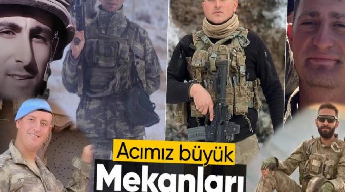 Türkiye&#039;nin 6 iline şehit ateşi düştü