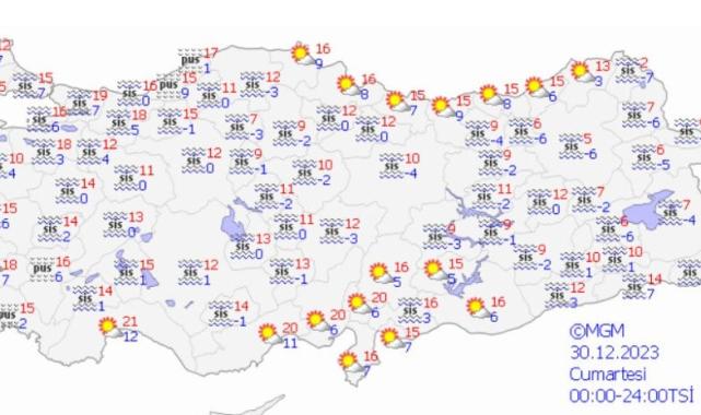 Yılbaşında plan yapacaklar dikkat! Meteoroloji hava durumunu paylaştı...