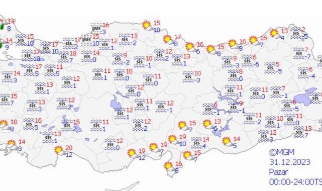 Yılbaşında plan yapacaklar dikkat! Meteoroloji hava durumunu paylaştı...