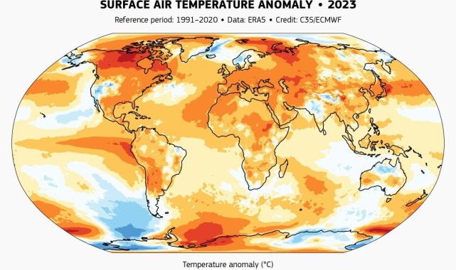 2023 kayıt altına alınan en sıcak yıl oldu