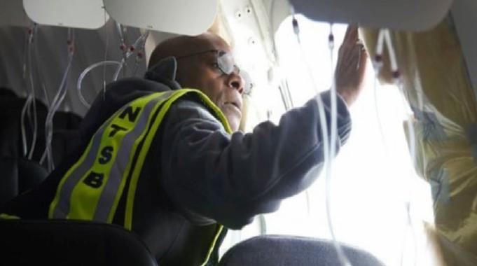 ABD'de uçağın gövdesinden kopan parça bulundu