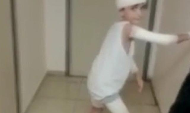 Ankara'da köpeklerin saldırısı sonucu ağır yaralanan Tunahan'ın hastane görüntüleri