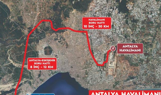 Antalya Havalimanı'nda dev hizmet! Abdulkadir Uraloğlu açıkladı: 40 kilometrelik boru hattı devrede