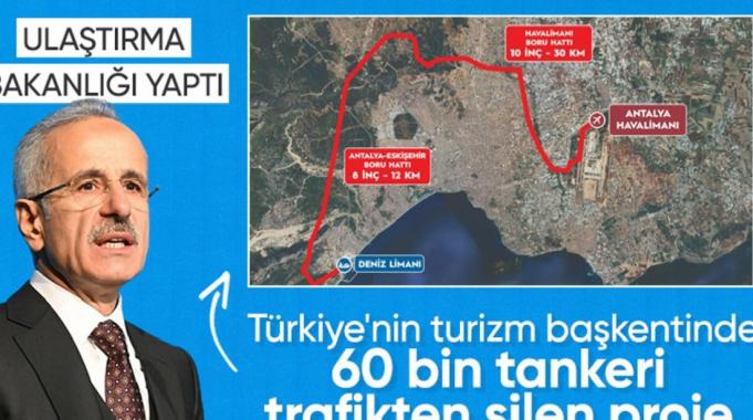 Antalya Havalimanı&#039;nda dev hizmet! Abdulkadir Uraloğlu açıkladı: 40 kilometrelik boru hattı devrede