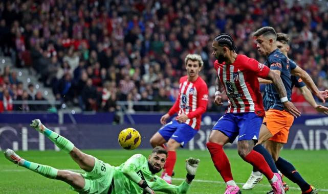 Atletico Madrid sahasında Valencia'ya karşı galip geldi