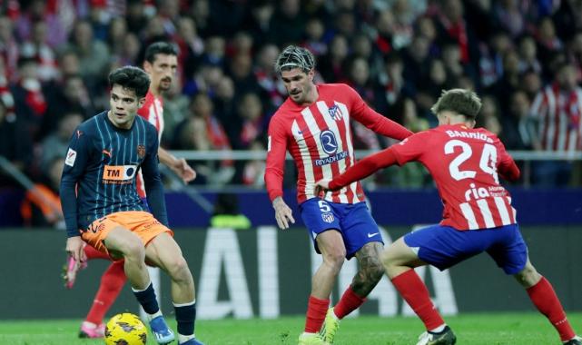 Atletico Madrid sahasında Valencia'ya karşı galip geldi