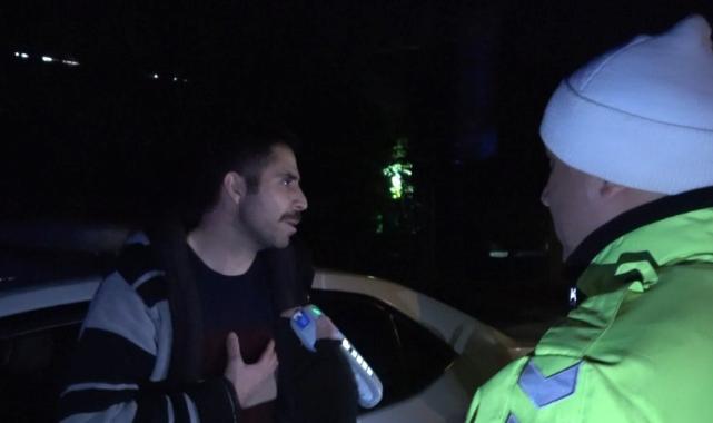 Bursa'da alkollü sürücünün sorusu polisleri şaşkına çevirdi! Ben terörist miyim?