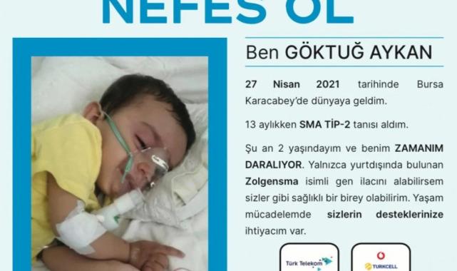 Bursa'da SMA'lı Göktuğ'un bağış kumbarası çalındı
