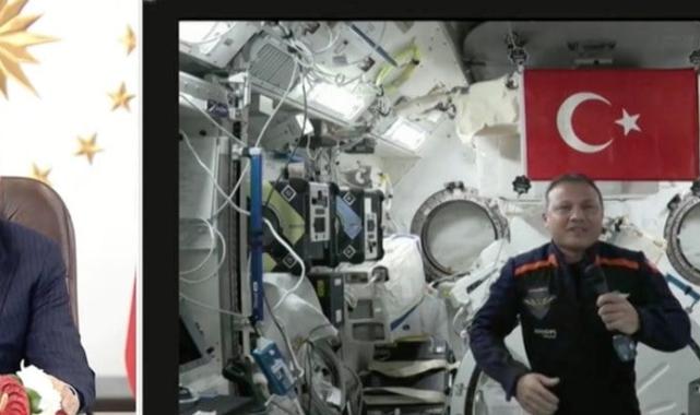 Cumhurbaşkanı Erdoğan, Uluslararası Uzay İstasyonu'ndaki Alper Gezeravcı'yla konuştu