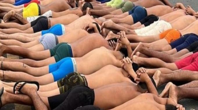 Ekvador'da çete üyelerine operasyon: 68 saldırgan yarı çıplak gözaltına alındı