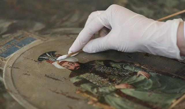 I. Abdülhamid dönemi "Soyağacı" tablosu, Milli Saraylar Müzesi tarafından restore ediliyor