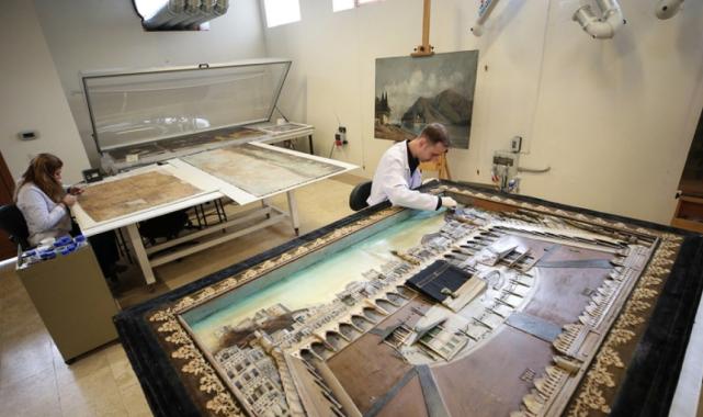 I. Abdülhamid dönemi "Soyağacı" tablosu, Milli Saraylar Müzesi tarafından restore ediliyor