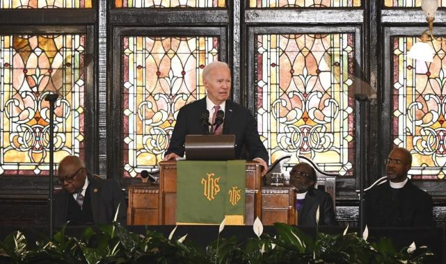 İsrail'in katliamları protesto edildi: Joe Biden'ın konuşması kesildi