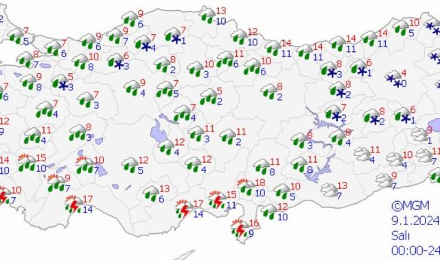 Meteoroloji'den İstanbul ve İzmir dahil 18 şehre sarı uyarı