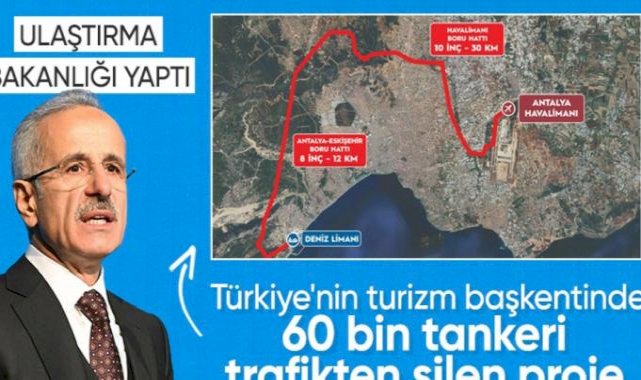 Antalya Havalimanı'nda dev hizmet! Abdulkadir Uraloğlu açıkladı: 40 kilometrelik boru hattı devrede