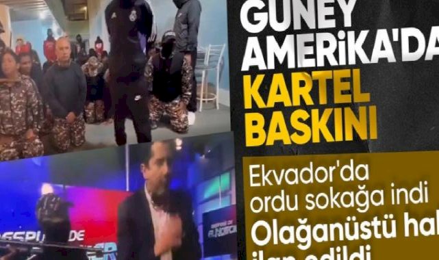 Ekvador'da iç karışıklık! Silahlı grup canlı yayını bastı