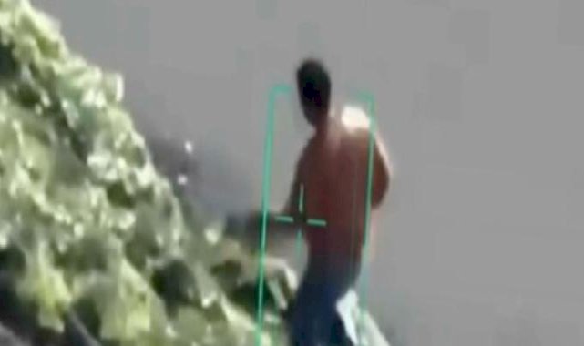 Şanlıurfa'da firarinin kaçış anı drone kamerası ile görüntülendi