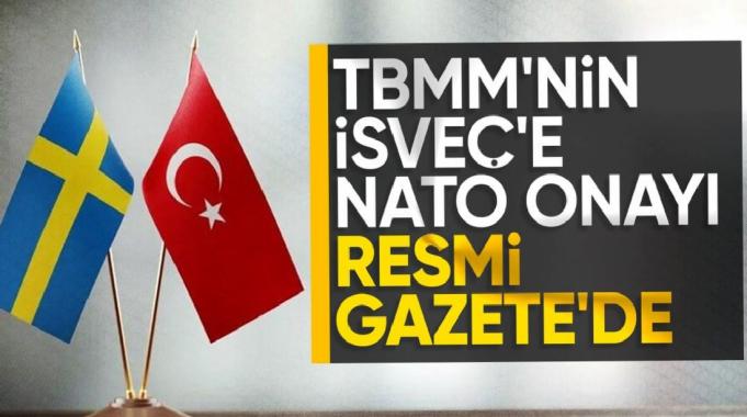 TBMM'nin İsveç kararı Resmi Gazete'de