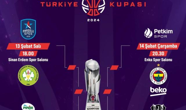 Basketbolda Türkiye Kupası müsabakalarının programı belirlendi