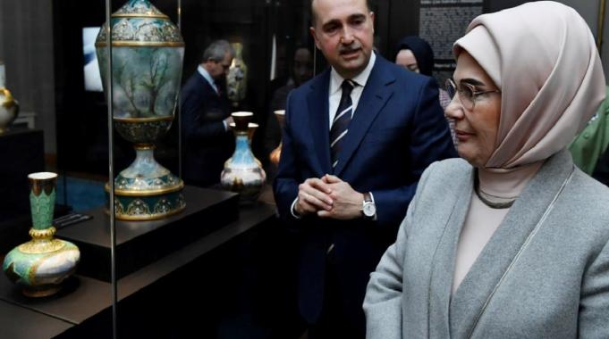 Emine Erdoğan'dan restorasyonu tamamlanan Ankara Palas Müzesi'ne ziyaret
