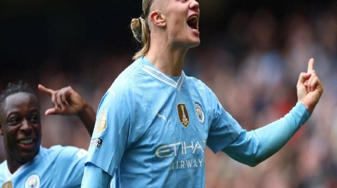 Erling Hland sahneye çıktı! Manchester City, Everton&#039;u yendi