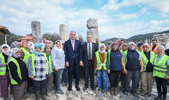 'Geleceğe Miras' projesinin 5'inci tanıtımı Stratonikeia Antik Kenti'nde gerçekleşti