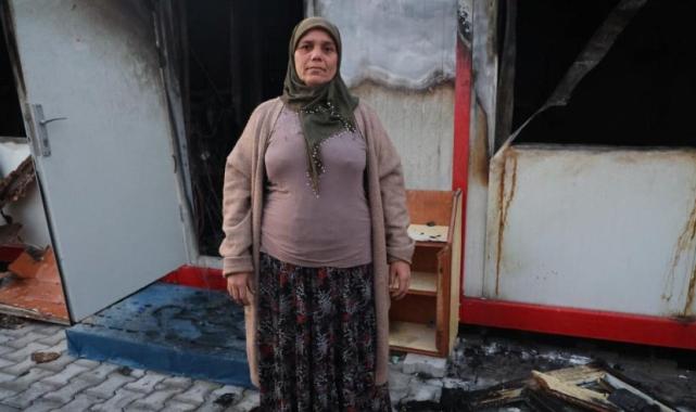 Hatay'da korku dolu anlar! 3 konteyner alevlere teslim oldu