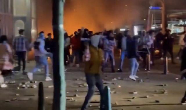 Hollanda'da Eritreli göçmenler sokakları savaş alanına çevirdi