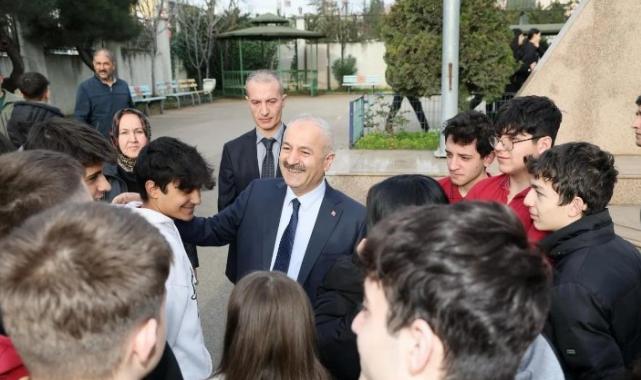 Kaymakam Özyiğit ve Başkan Büyükgöz, Pagev Meslek Lisesi'nde