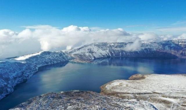 NASA astronotlarının gözdesi! Nemrut Krater Gölü uzaydan fotoğraflandı