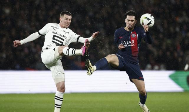 PSG, Rennes önünde beraberliği son anda yakaladı