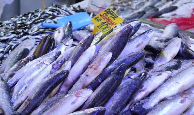 Samsun'da tezgahların gözdesi somon ve istavrit