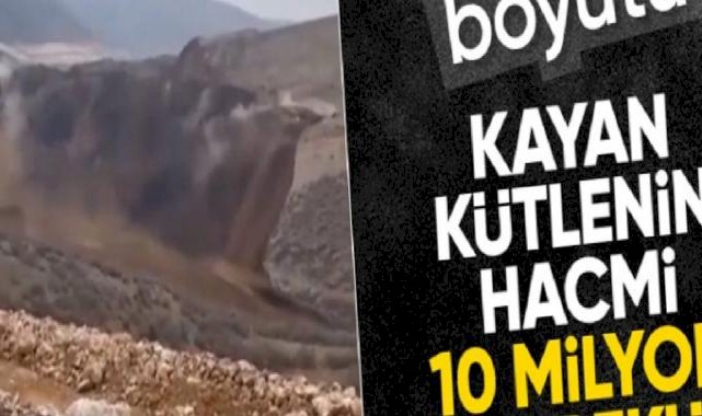 İçişleri Bakanı Ali Yerlikaya: Kayan kütlenin hacmi 10 milyon metreküp