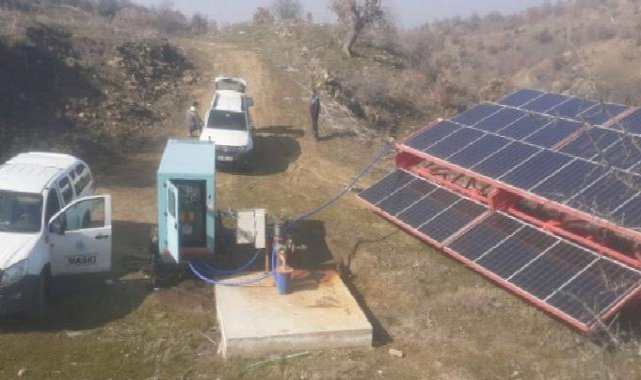 Manisa'da sondaj kuyusuna güneş enerjili çözüm