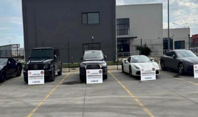 Ülkeye usulsüz sokulan 49 lüks araca el konuldu