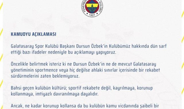 Tartışma büyüyor! Fenerbahçe ve Galatasaray'dan karşılıklı göndermeler