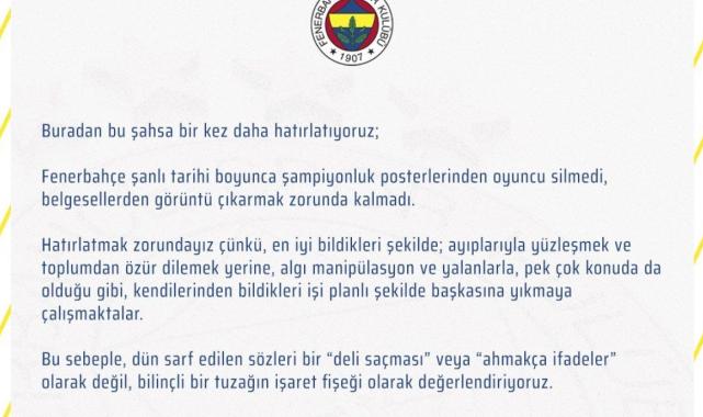 Tartışma büyüyor! Fenerbahçe ve Galatasaray'dan karşılıklı göndermeler