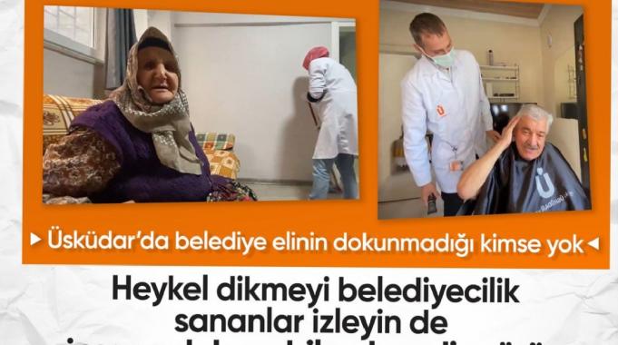 Üsküdar Belediyesi, yaşlı vatandaşların ayağına hizmet götürmeye devam ediyor