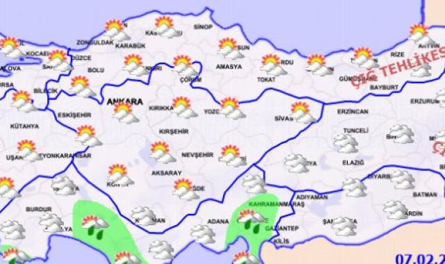 Yurtta bugün hava nasıl olacak?