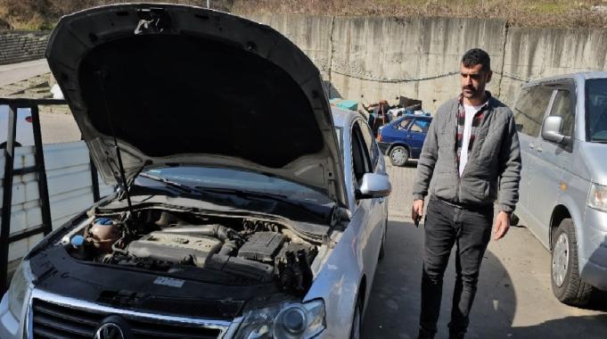Zonguldak'ta ilginç olay: Tamire bıraktığı arabayı usta kullandı!