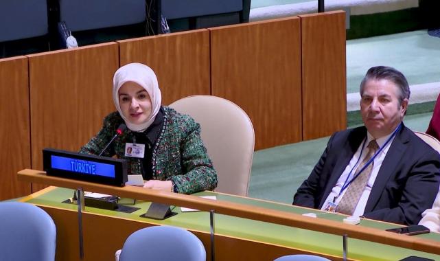 Bakan Göktaş, BM'de konuşan İsrailli bakanı protesto etti