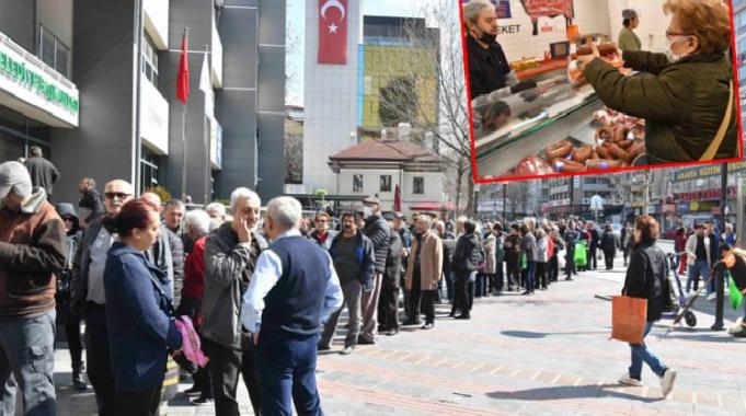 Banka değil, ucuz et kuyruğu!