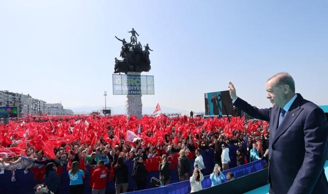 Cumhurbaşkanı Erdoğan'ın İzmir mitingi Yunanistan'da yankılandı: Düşmanı denize döktük