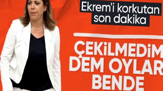 DEM Parti İstanbul adayı Meral Danış: &#039;Adaylıktan çekilmeyeceğim&#039;
