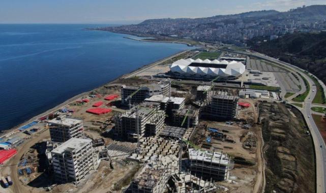 Deniz manzaralı Trabzon Şehir Hastanesi'nin kaba inşaatı bitti