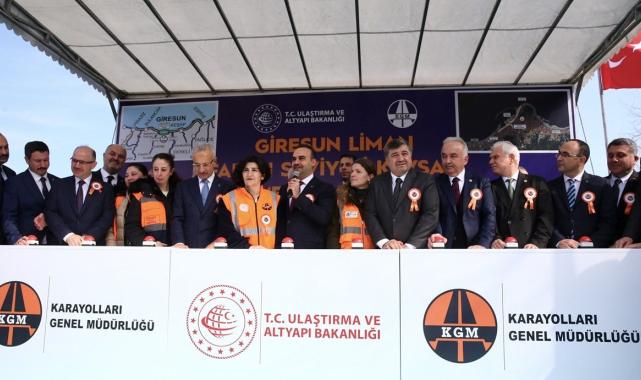 Giresun Liman Farklı Seviyeli Kavşağı'nın temel atma töreni yapıldı