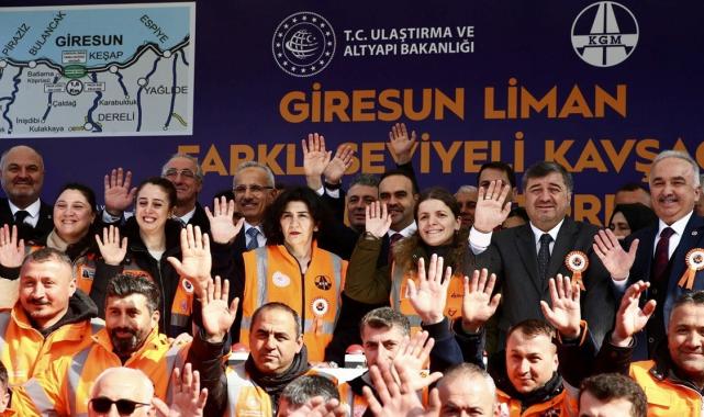 Giresun Liman Farklı Seviyeli Kavşağı'nın temel atma töreni yapıldı